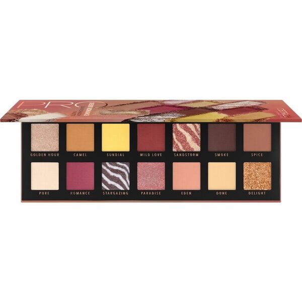 catrice - pro desert romance slim eyeshadow palette palette ombretti 10.6 g marrone chiaro unisex