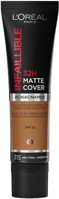 l'oréal paris - infaillible 32h matte cover fondotinta 30 ml marrone unisex