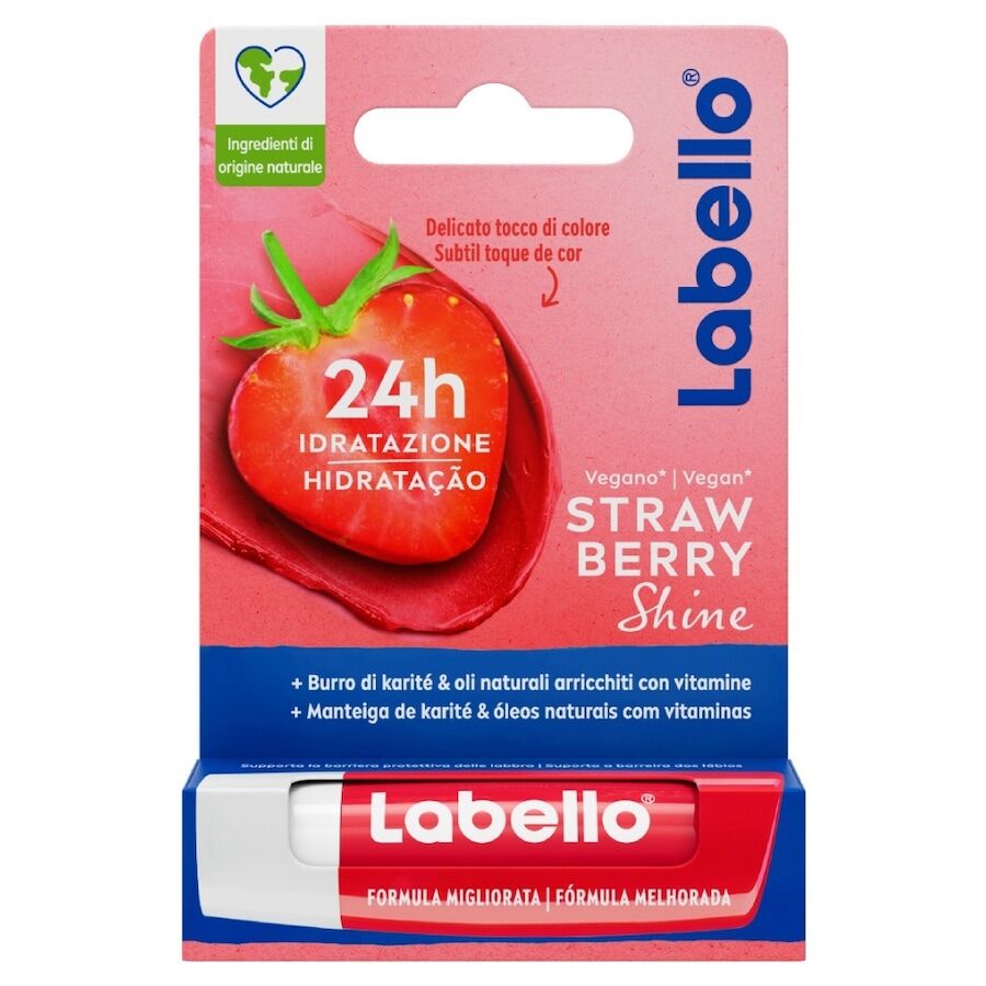 labello - strawberry shine balsamo labbra fragola balsamo labbra 4.8 g female