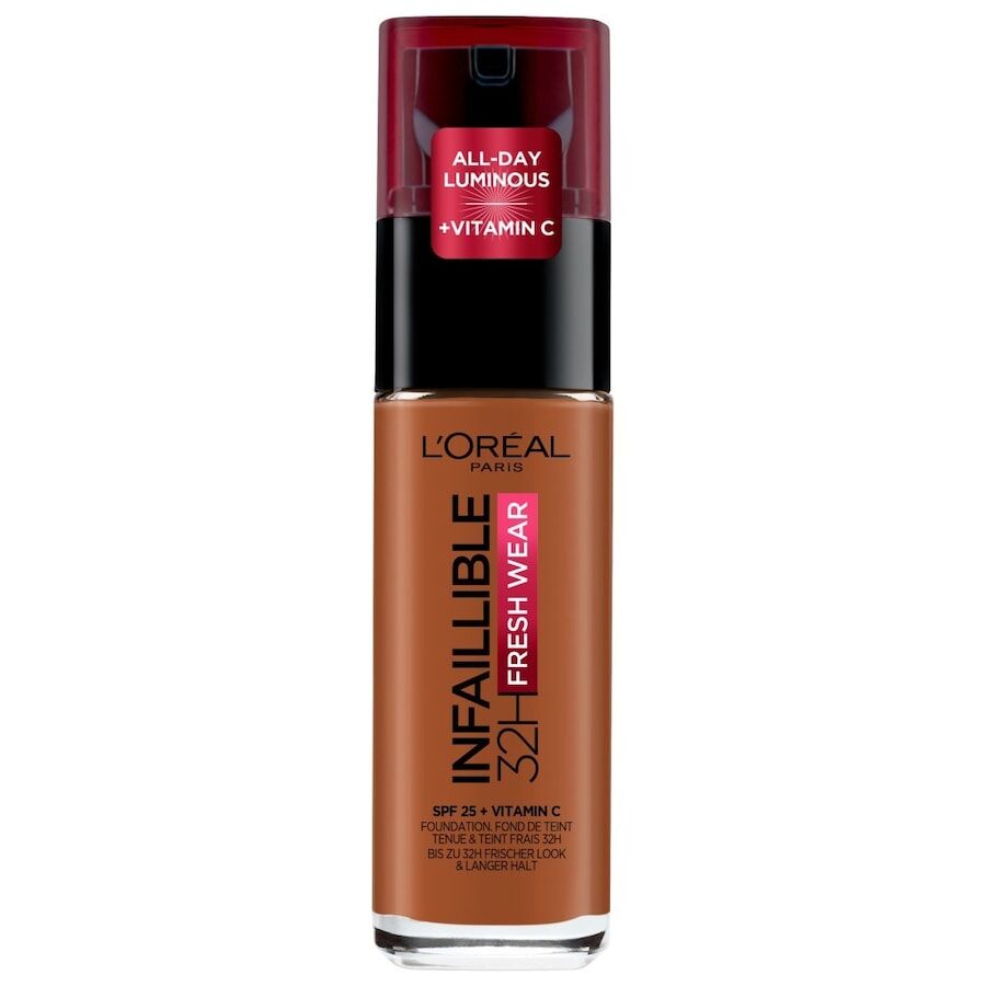 l'oréal paris - infaillible 32h fresh wear, effetto coprente lunga tenuta 24h, formula waterproof idratante, 235 miel fondotinta 30 ml marrone unisex