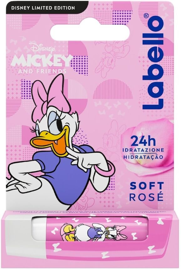 labello - soft rosé limited edition disney daisy duck balsamo labbra 4.8 g female