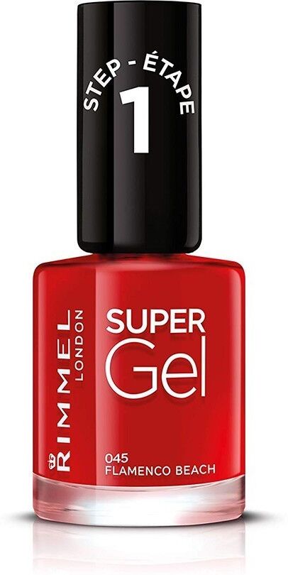 rimmel london - super gel colore smalti 12 ml rosso scuro unisex