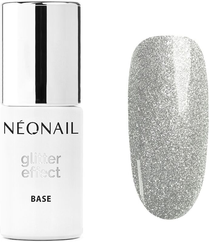 neonail - glitter effect base smalti gel 7.2 ml grigio unisex