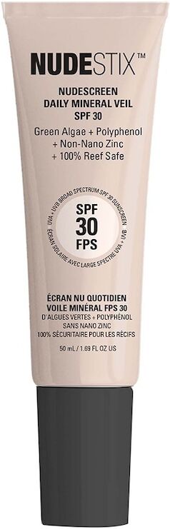 nudestix - nudescreen daily mineral veil spf30 maschera idratante 50 ml argento unisex