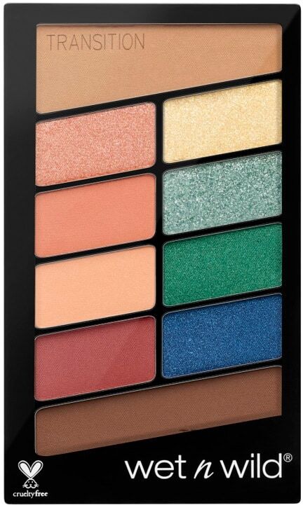 wet n wild - color icon 10 pan palette - playing safe ombretti 10 g marrone chiaro unisex