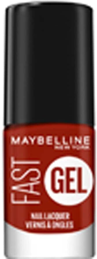 maybelline - fast gel smalto effetto gel asciugatura veloce smalti 6.7 ml rosso scuro unisex