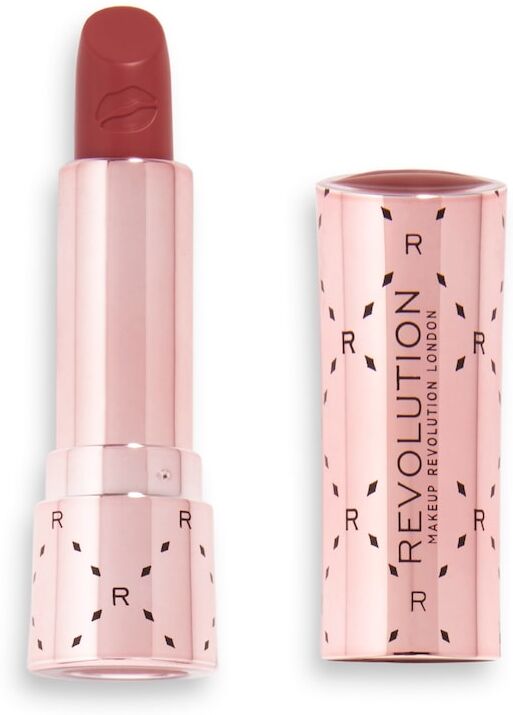 revolution - soft glamour satin kiss lipstick rossetti 3.5 g oro rosa female