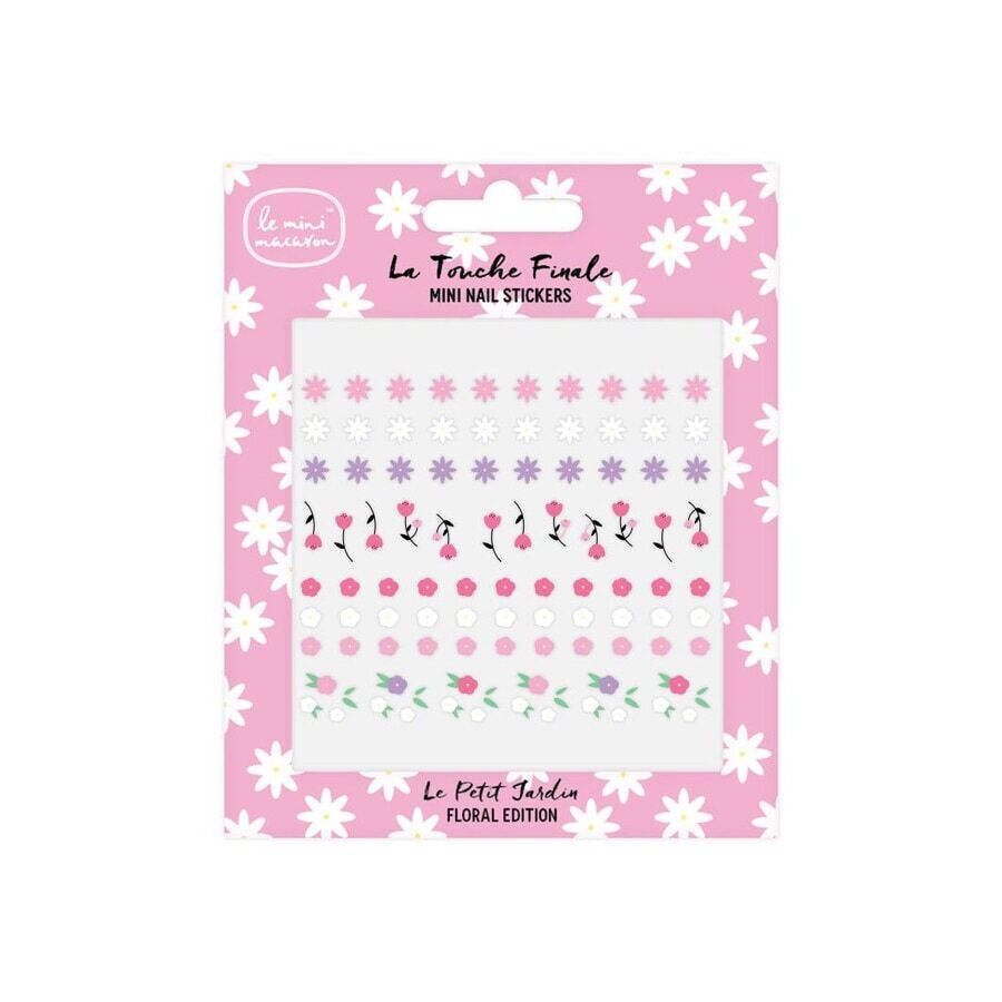 le mini macaron - le petit jardin floral edition - mini nail stickers unghie finte 7 g unisex