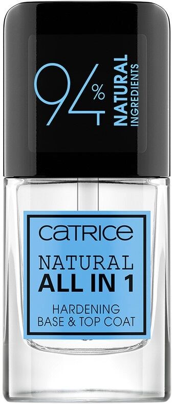 catrice - natural all in 1 hardening smalto unghie base & top coat base coat 10.5 ml bianco unisex