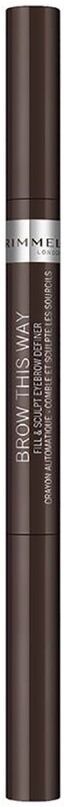 rimmel london - fill&sculpt di brow this way matite sopracciglia 0.25 g marrone unisex