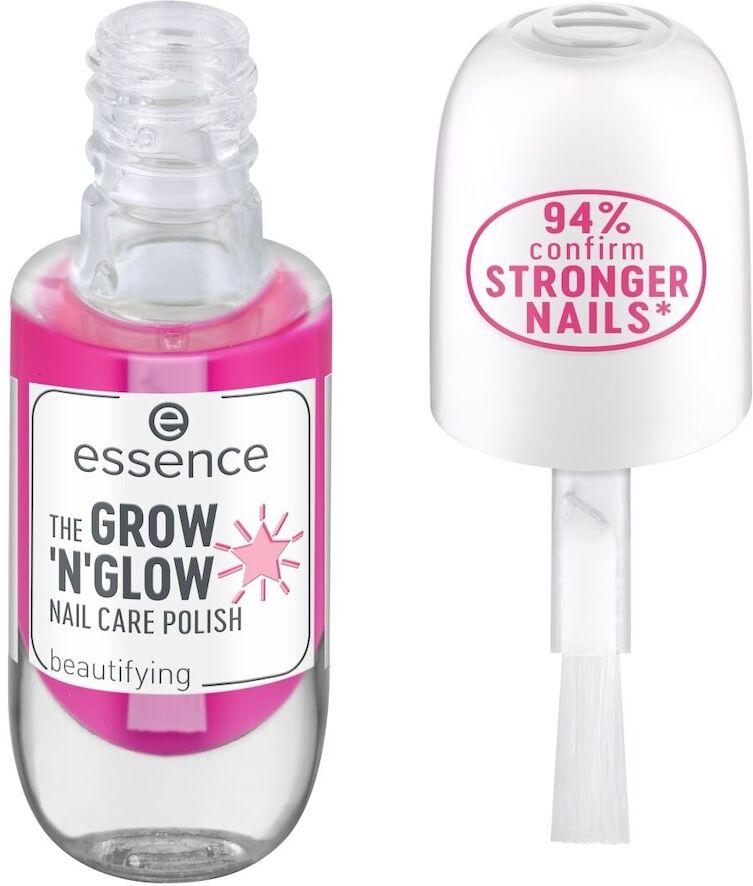 essence - the grown'n'glow smalto trattamento unghie smalti 8 ml rosa unisex