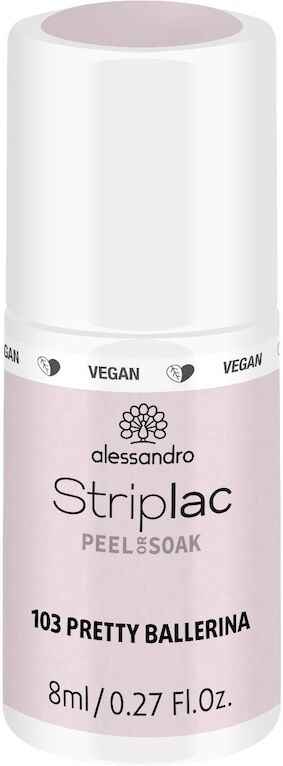 alessandro - striplac peel or soak - vegan smalti 8 ml nude unisex