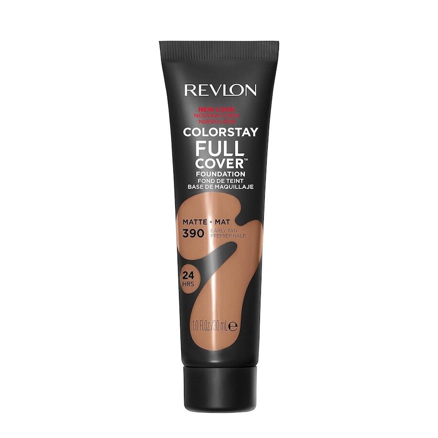 revlon - colorstay full cover fondotinta opaco lunga durata, trucco viso leggero resistente al calore e al sudore 31.309 ml marrone chiaro unisex