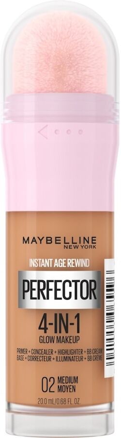 maybelline -  new york instant perfector 4-in-1 glow 0.5 fair/light cool fondotinta 20 ml marrone chiaro female