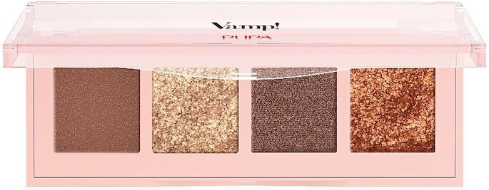 pupa milano - vamp! palette 4 ombretti palette ombretti 12 g marrone unisex