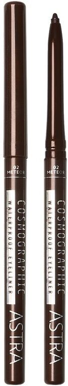 astra make up - cosmographic waterproof eyeliner matite & kajal 0.35 g nero female