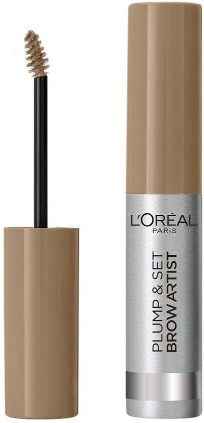 l'oréal paris - brow artist plump&set, formula waterproof no transfer, sopracciglia piene e definite, smudge-proof, 109 dark brunette gel sopracciglia 4.9 ml marrone chiaro unisex