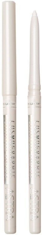 astra make up - cosmographic waterproof eyeliner matite & kajal 0.35 g bianco female