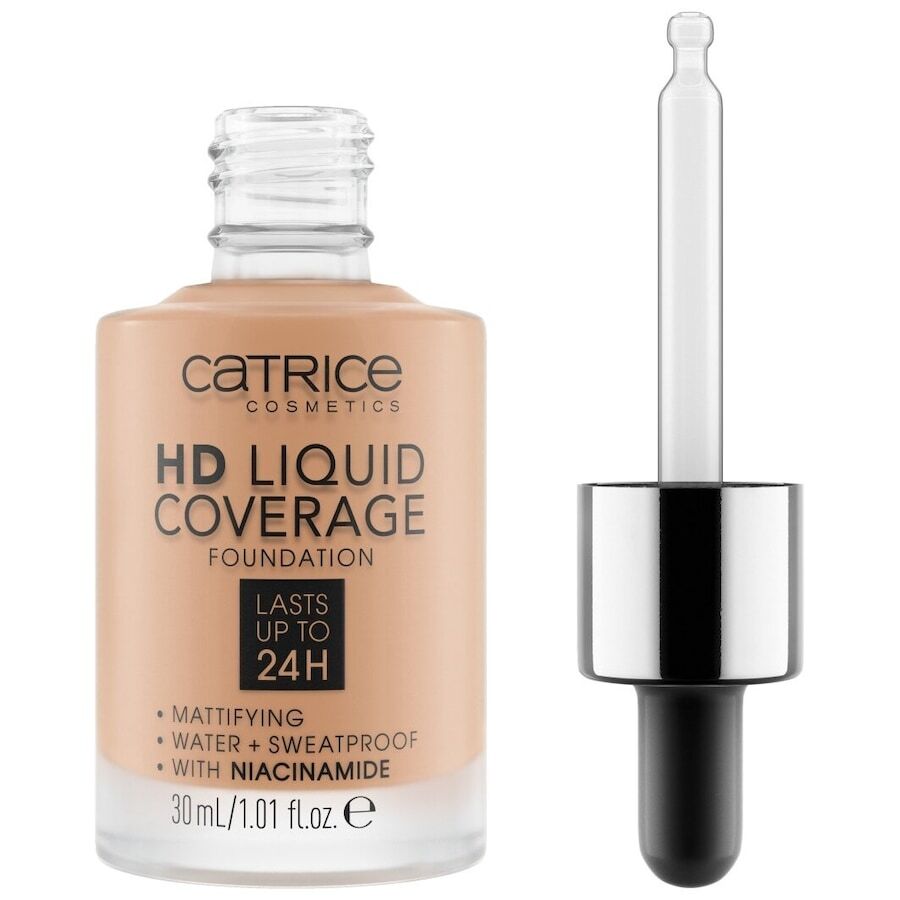 catrice - hd liquid coverage fondotinta viso 30 ml marrone chiaro female