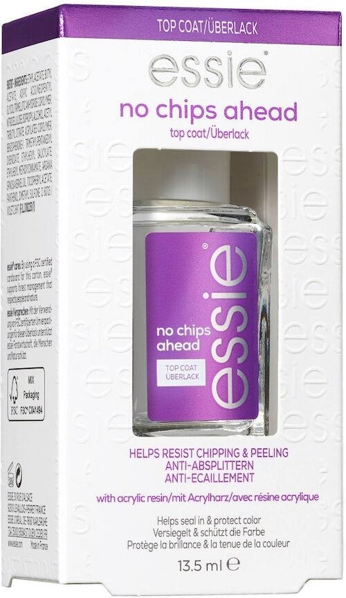 essie -  manicure, no chips ahead, top coat 13.5 ml viola unisex