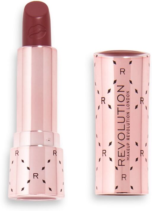 revolution - soft glamour satin kiss lipstick rossetti 3.5 g marrone female