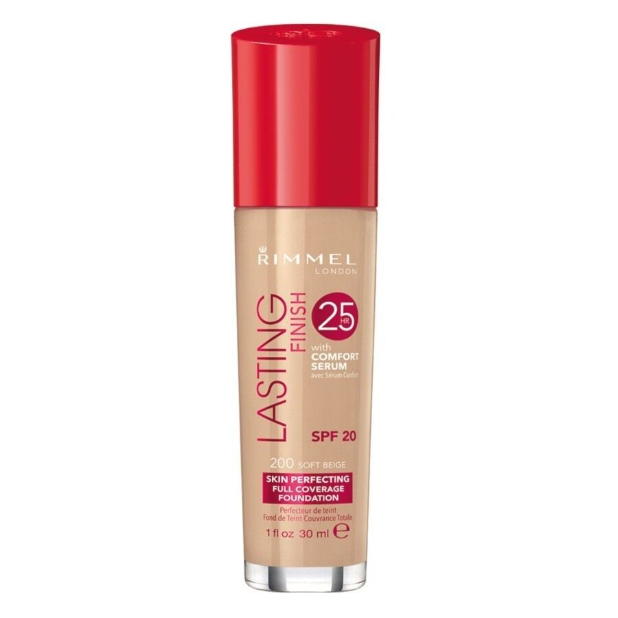 rimmel london - lasting finish 25h foundation fondotinta 30 ml marrone chiaro unisex