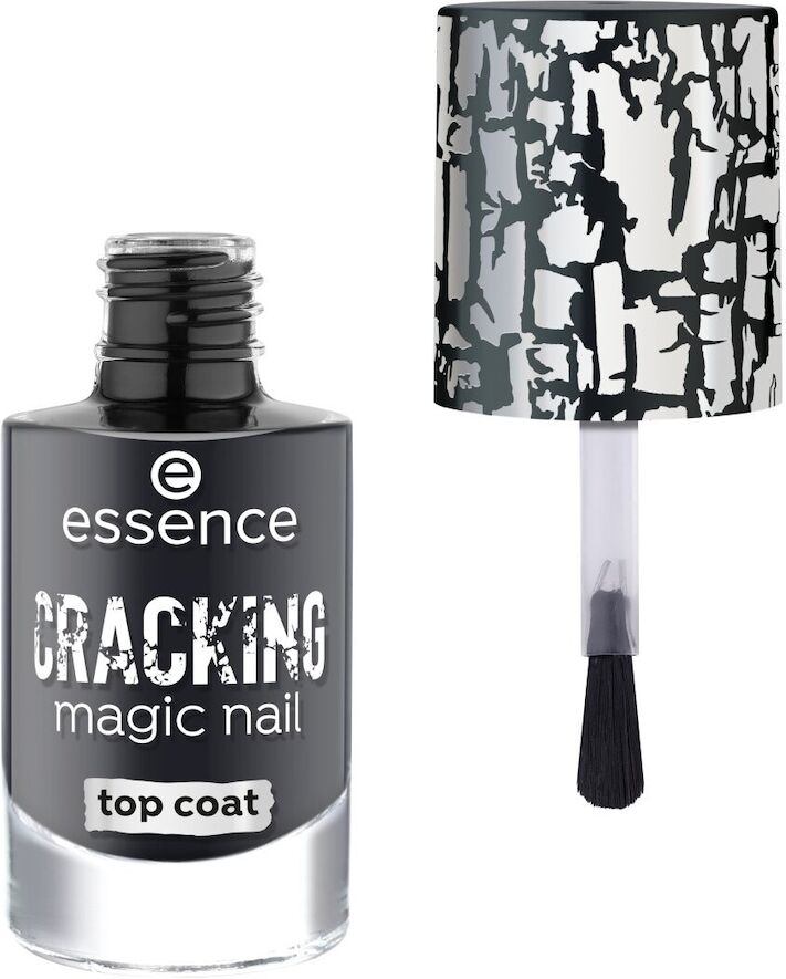 essence - cracking smalto unghie top coat top coat 8 ml nero unisex