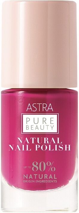 astra make up - pure beauty natural nail polish smalti 8 ml rosa female