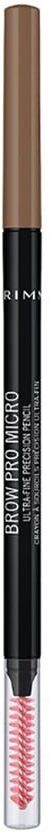 rimmel london - brow pro microdefiner matite sopracciglia 09 g marrone unisex