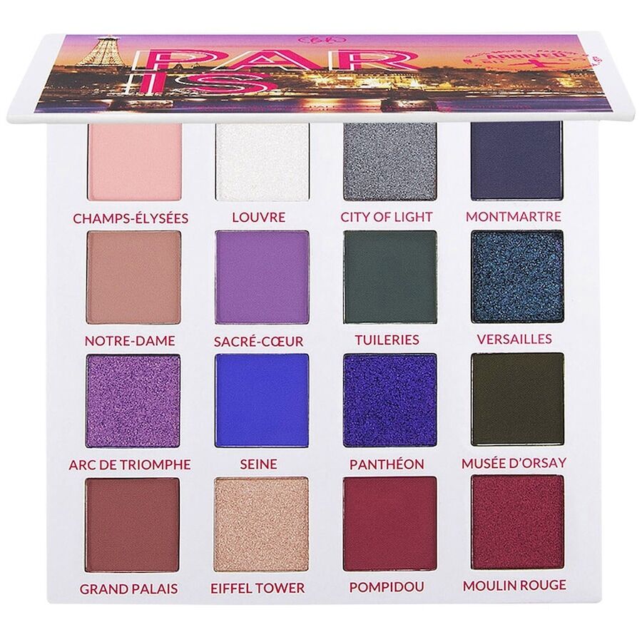 bh cosmetics - passion in paris - 16 color shadow palette ombretti 16 g unisex