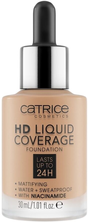 catrice - hd liquid coverage fondotinta viso 30 ml bianco female