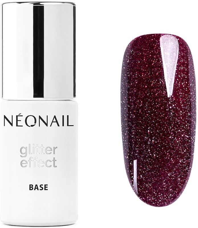 neonail - glitter effect base smalti gel 7.2 ml nero unisex