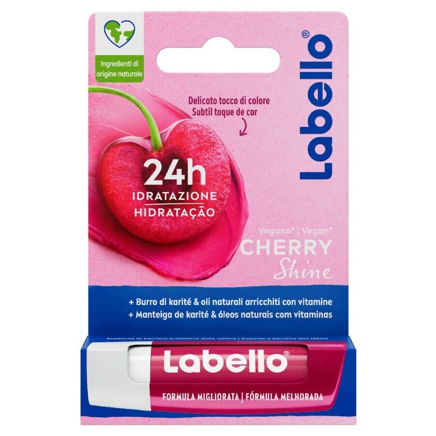 labello - cherry shine balsamo labbra ciliegia balsamo labbra 4.8 g female