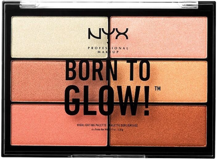 nyx professional makeup - christmas look born to glow highlighter palette illuminanti 145.8 g nude unisex