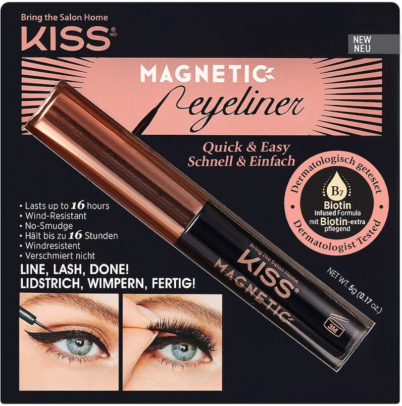 kiss - magnetic eyeliner ciglia finte 5 g female