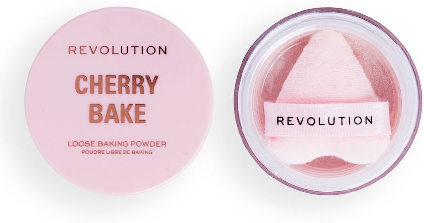 Revolution -  Cherry Bake Loose Powder & Puff Cipria 3.2 g Nude unisex