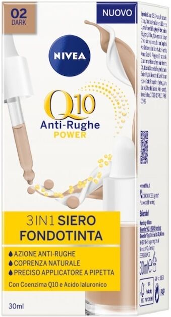 NIVEA - Q10 Power Anti-Rughe 3in1 Siero Fondotinta 30 ml Dark