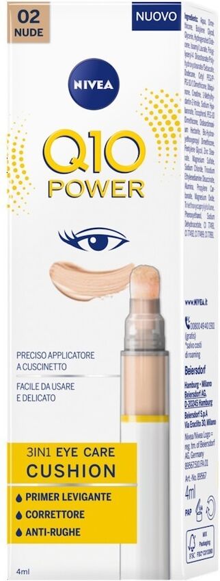 NIVEA - Q10 Power 3 In 1 Eye Care Cushion Correttori 4 ml Nude