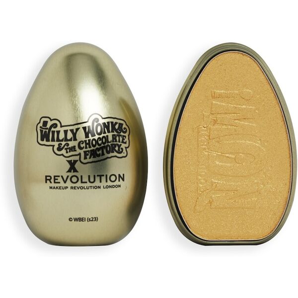 revolution - willy wonka & the chocolate factory x  willy wonka & the chocolate factory x  good egg bad egg highlighter illuminanti 10 g marrone chiaro unisex