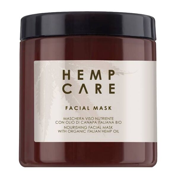 hemp care - maschera viso nutriente con olio di canapa italiana bio maschera idratante 250 ml unisex