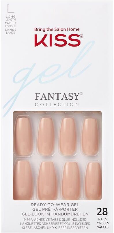 kiss - gel fantasy ab fab unghie finte 32 g nude unisex