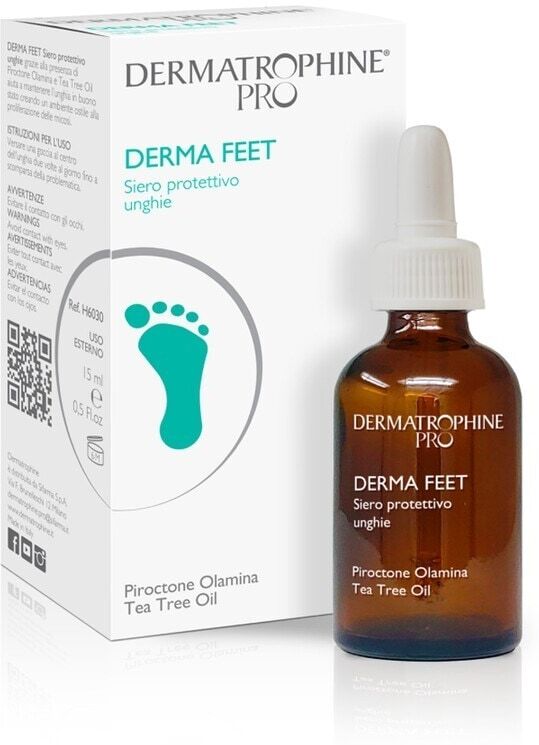 dermatrophine pro - derma feet siero protettivo unghie cofanetti manicure 15 ml female