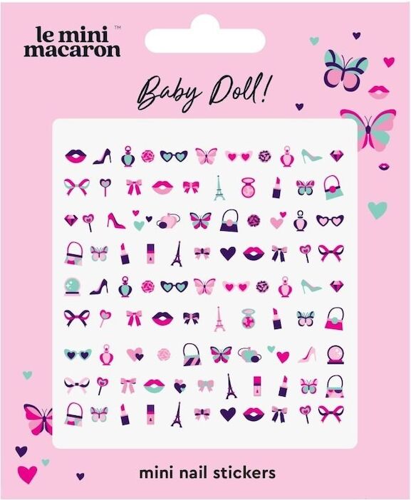 le mini macaron - baby doll mini nail stickers unghie finte 7 g unisex