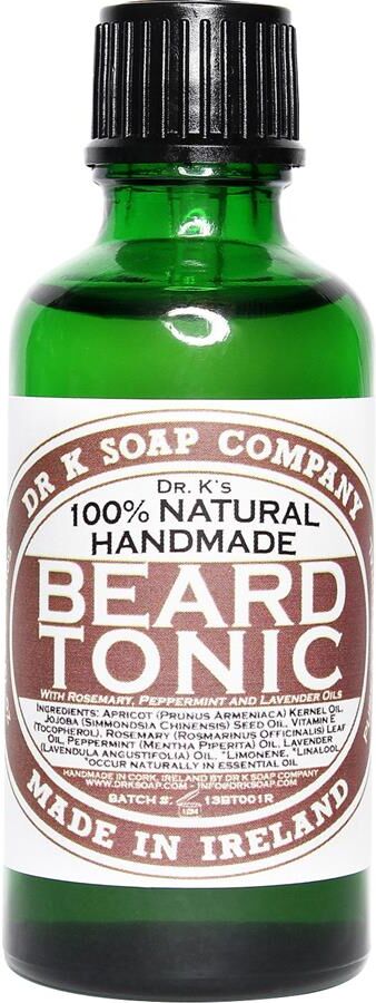 dr. k soap company - rosmarino, menta piperita e lavanda tonico per la barba cura della barba 100 ml male