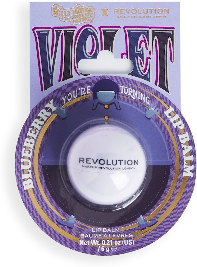 Revolution - Willy Wonka & The Chocolate Factory X  Blueberry Lip Balm Balsamo labbra 4 g Oro rosa unisex