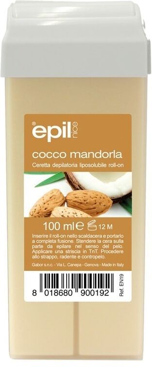 Epilnice - Ricarica Roll-on Ceretta depilatoria liposolubile con olio di cocco e olio di mandorle Cerette e creme depilatorie 100 ml female