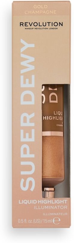 Revolution - Superdewy Liquid Highlighter Illuminanti 15 ml Marrone unisex