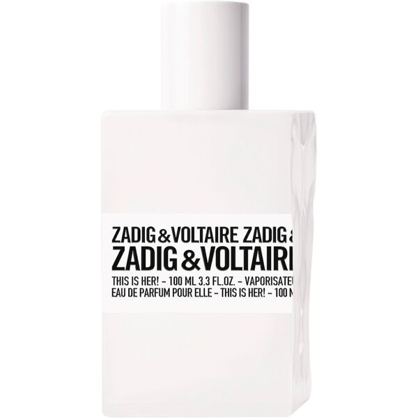 zadig & voltaire - this is her this is her profumi donna 100 ml female