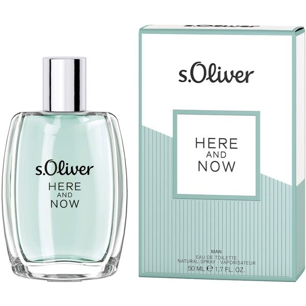 s.oliver - here and now natural spray profumi uomo 50 ml male