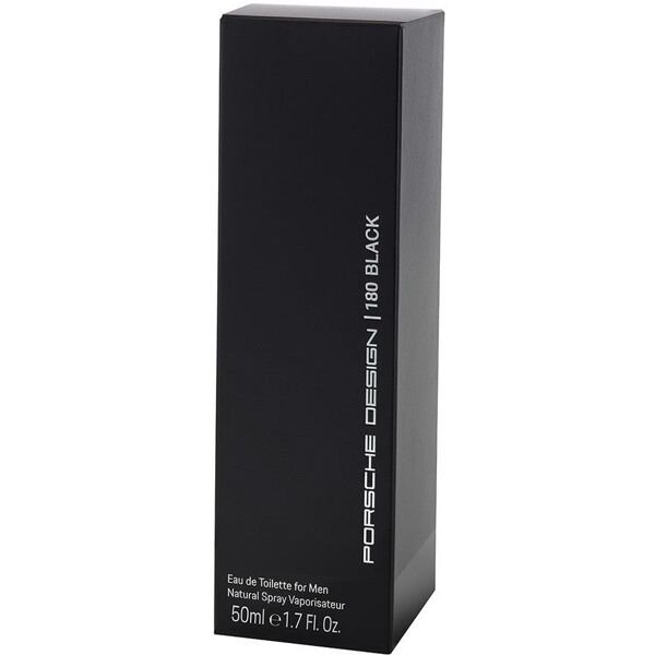 porsche design - 180 black eau de toilette spray profumi uomo 50 ml male